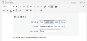 Code giúp soạn thảo bài viết dễ hơn wordpress