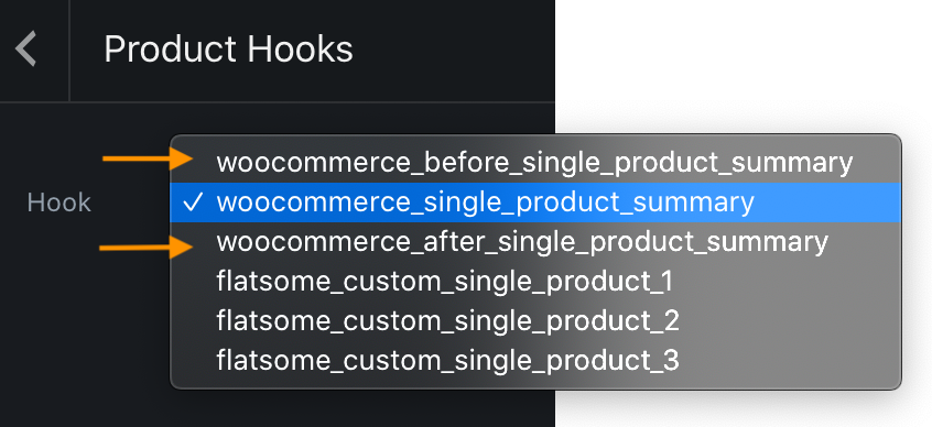 Toàn bộ hook cơ bản theme flatsome hay dùng