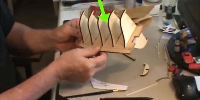 Cách làm mô hình thuyền buồm bằng gỗ 
