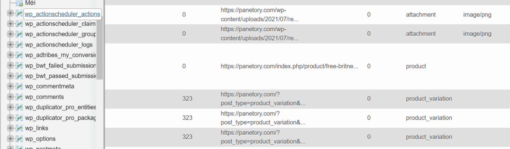 Cách Xoá Sản Phẩm WooCommerce Bằng Database