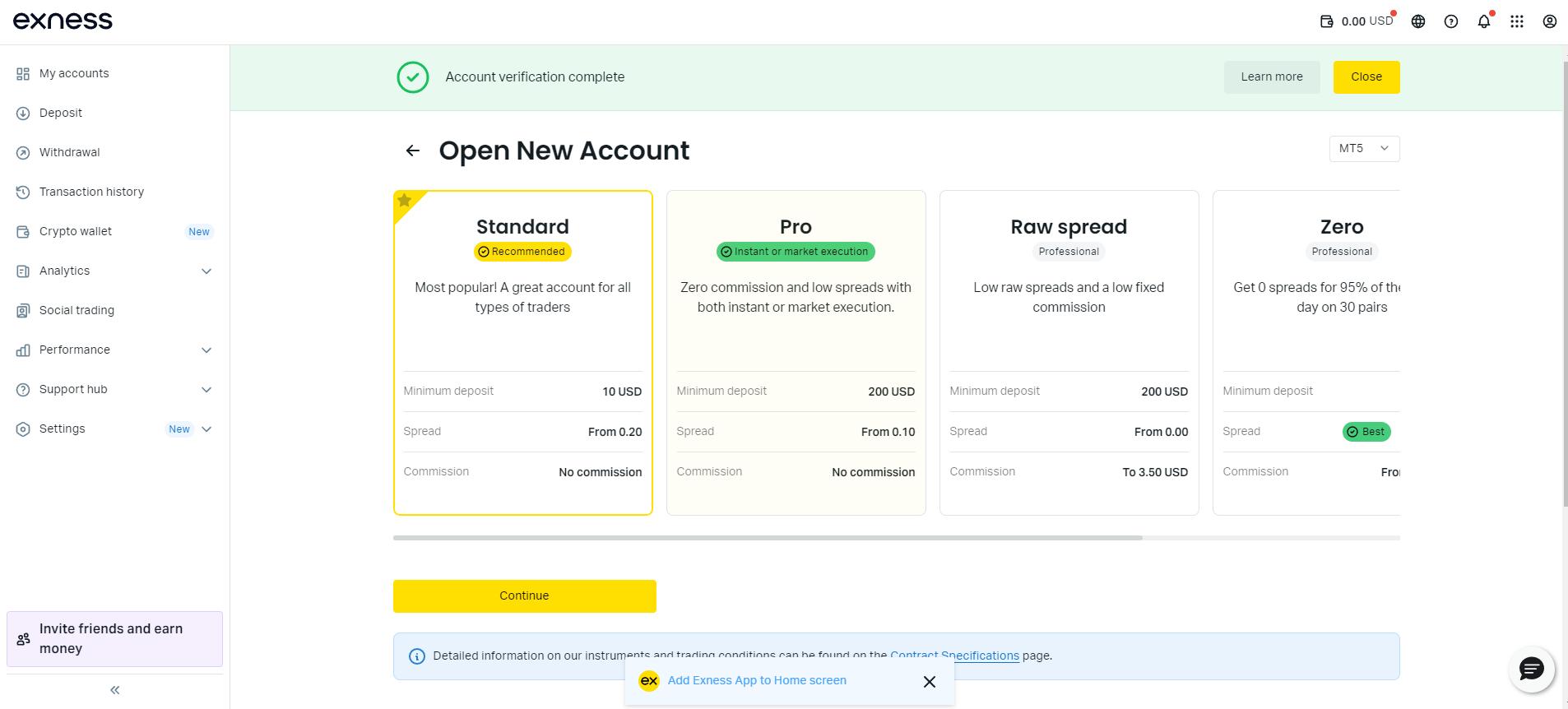 Select One – How to Open an Exness Account (Trade Viet Stock)